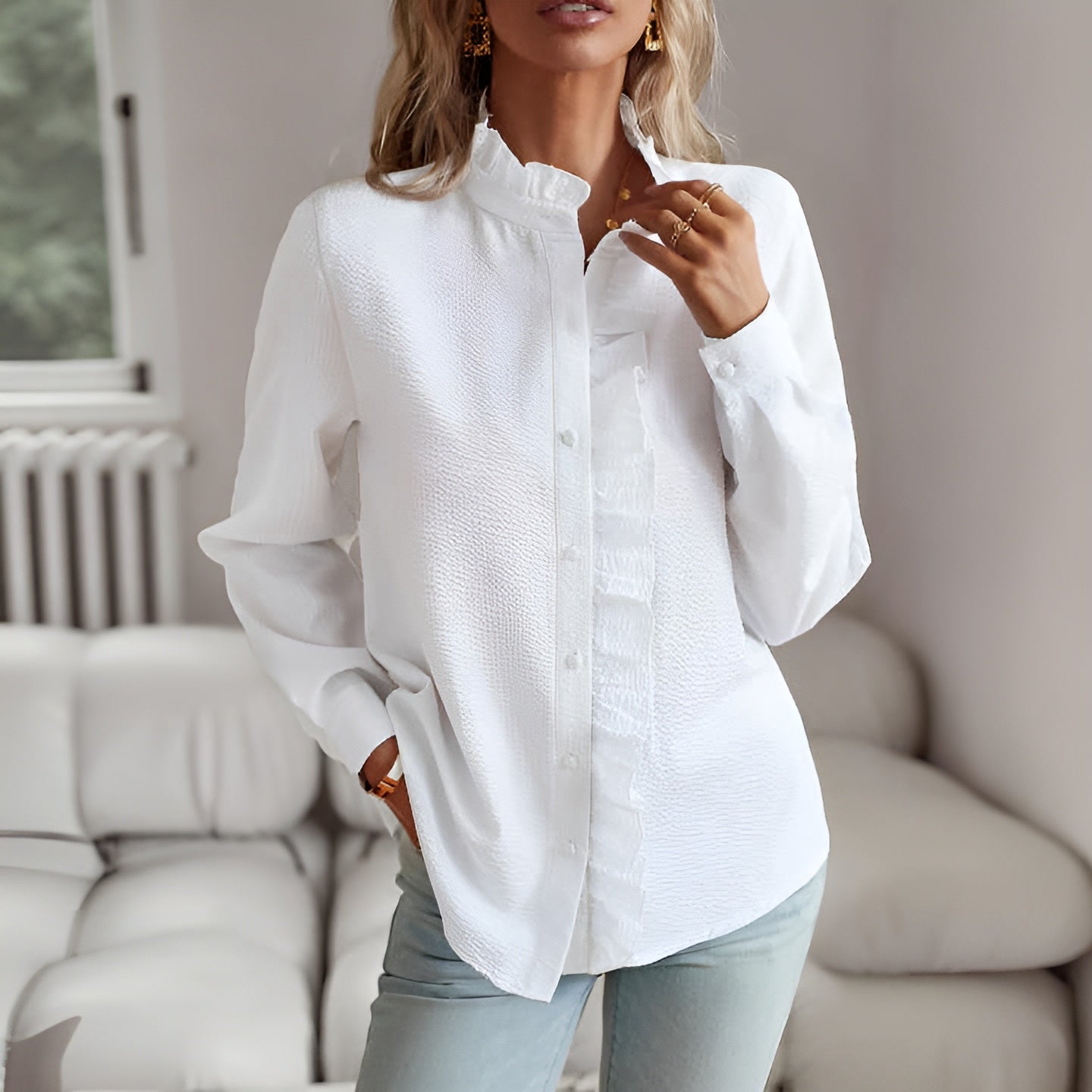Eline™ | Elegantie en Comfort in Één Perfecte Blouse