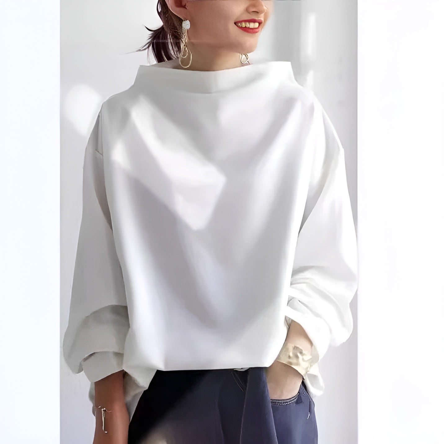 Ella™ | Chic & Comfortabele High Neck Sweater