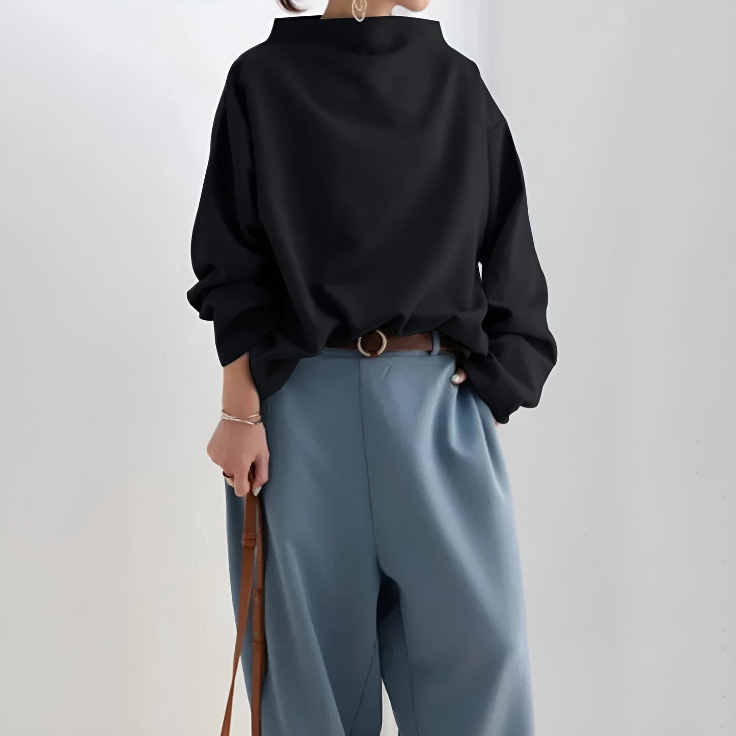 Ella™ | Chic & Comfortabele High Neck Sweater