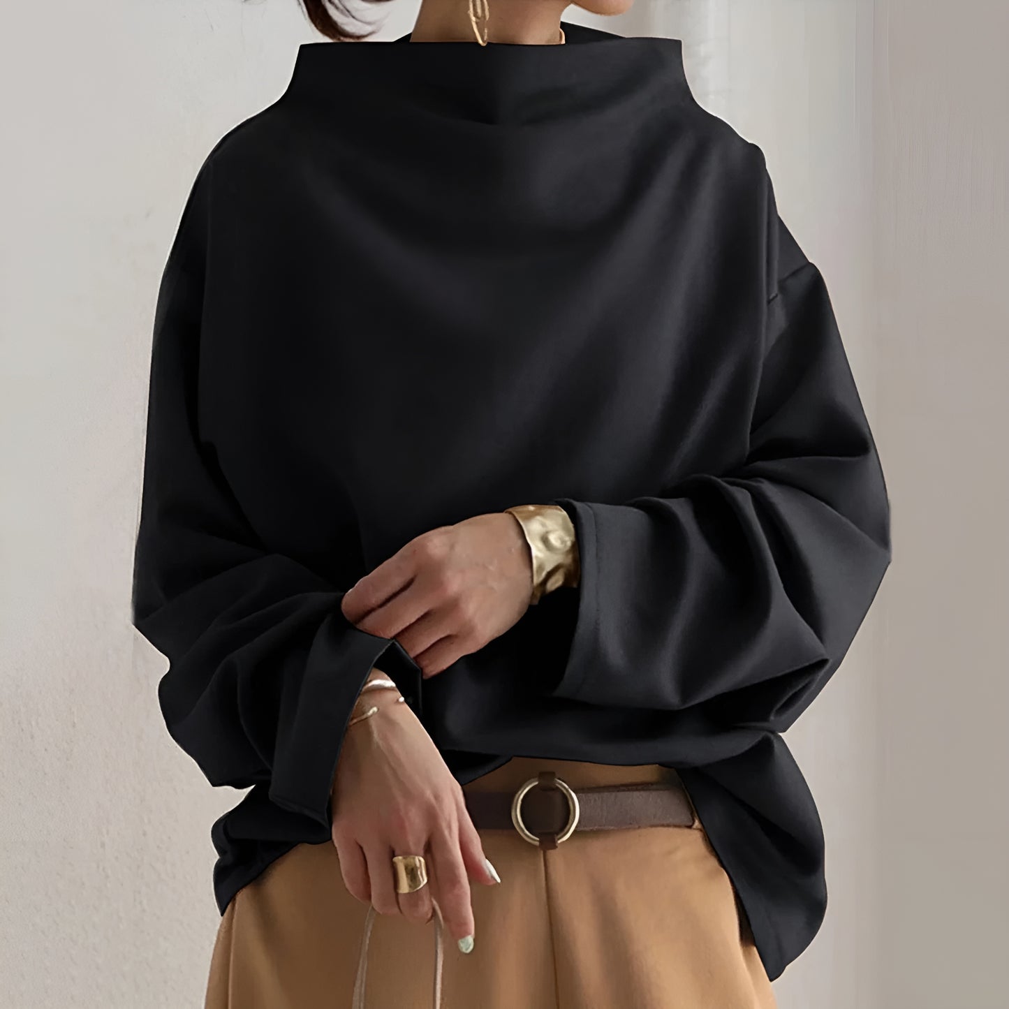 Ella™ | Chic & Comfortabele High Neck Sweater