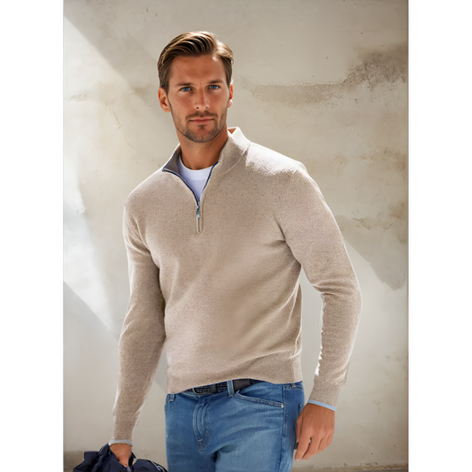 Karl™ | Half-Zip Trui die Stijl en Comfort Combineert